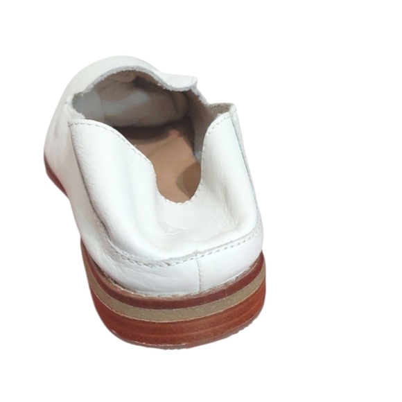 Seaport Levy Convertible Leather Loafers Women's Size 9 M White Flats - Picture 10 of 11
